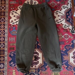 Aritzia Olive Green Sweatfleece Joggers